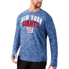 Футболка с длинным рукавом New York Giants MSX by Michael Strahan Performance Camo - Royal