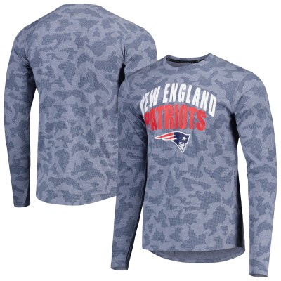 Футболка с длинным рукавом New England Patriots MSX by Michael Strahan Performance Camo - Navy