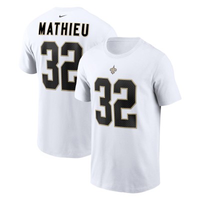Футболка с номером Tyrann Mathieu New Orleans Saints Nike - White