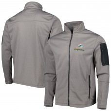Кофта на молнии Miami Dolphins Dunbrooke Freestyle Coated Tech Fleece - Heather Gray