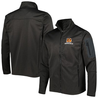 Кофта на молнии Cincinnati Bengals Dunbrooke Freestyle Coated Tech Fleece - Heather Black