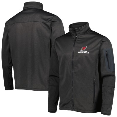 Кофта на молнии Arizona Cardinals Dunbrooke Freestyle Coated Tech Fleece - Heather Black