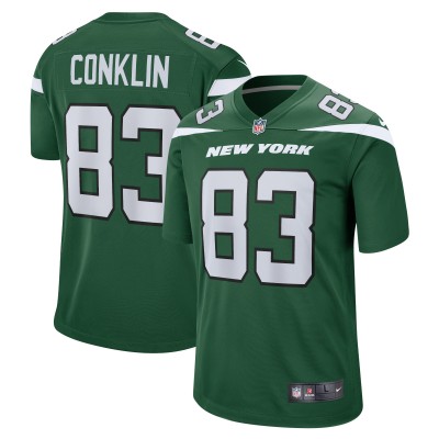 Игровая джерси Tyler Conklin New York Jets Nike - Gotham Green