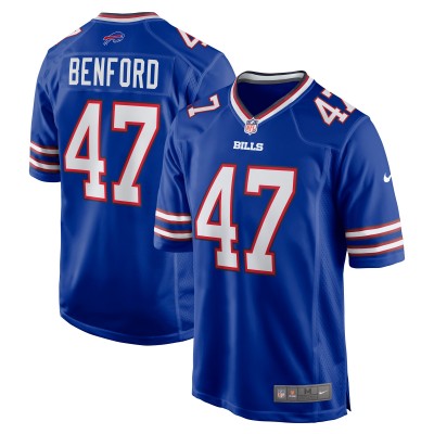 Игровая джерси Christian Benford Buffalo Bills Nike - Royal