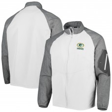 Green Bay Packers Dunbrooke Hurricane Raglan Full-Zip Windbreaker Jacket - White