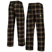 Пижамные штаны Mens Black/Gold New Orleans Saints Identity Flannel