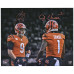 Фото Multi-Signed Cincinnati Bengals Ja'Marr Chase & Joe Burrow Fanatics Authentic 16 x 20 Spotlight
