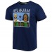 Футболка Dallas Cowboys CeeDee Lamb & Dak Prescott Homage Heathered Navy NFL Jam Tri-Blend