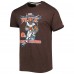 Футболка Nick Chubb Cleveland Browns Homage NFL Blitz Player Tri-Blend - Heathered Brown