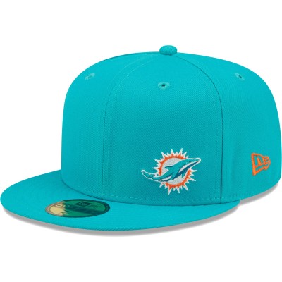 Бейсболка Miami Dolphins New Era  Flawless 59FIFTY - Aqua