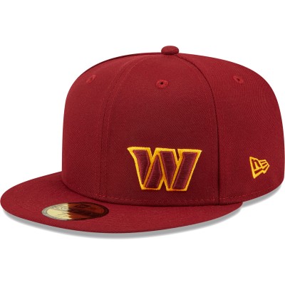 Бейсболка Washington Commanders New Era  Flawless 59FIFTY - Burgundy