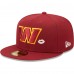 Бейсболка Washington Commanders New Era Lips 59FIFTY - Burgundy