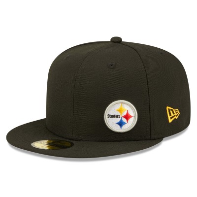 Бейсболка Pittsburgh Steelers New Era Black Flawless 59FIFTY