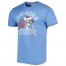 Футболка Eddie George Tennessee Titans Homage Caricature Retired Player Tri-Blend - Heathered Light Blue