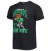 Футболка Reggie White Philadelphia Eagles Homage Caricature Retired Player - Heathered Heather Black