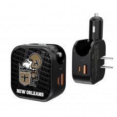 Блок зарядки New Orleans Saints Team Logo Dual Port USB Car & Home