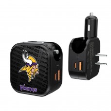 Блок зарядки Minnesota Vikings Team Logo Dual Port USB Car & Home