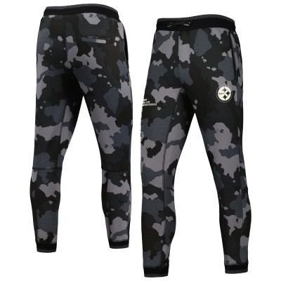 Unisex Pittsburgh Steelers The Wild Collective Black Camo Jogger Pants