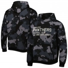 Carolina Panthers The Wild Collective Camo Pullover Hoodie - Black
