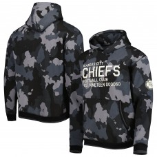 Kansas City Chiefs The Wild Collective Camo Pullover Hoodie - Black