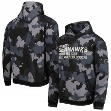 Seattle Seahawks The Wild Collective Camo Pullover Hoodie - Black