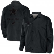 Dallas Cowboys NFL x Staple Coaches Full-Snap Jacket - Black