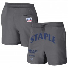 Dallas Cowboys NFL x Staple Throwback Vintage Wash Fleece Shorts - Gray