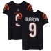 Autographed Cincinnati Bengals Joe Burrow Fanatics Authentic Black Nike Elite Jersey