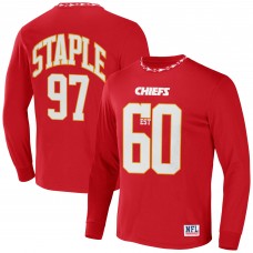 Футболка с длинным рукавом Kansas City Chiefs NFL x Staple Core Team - Red