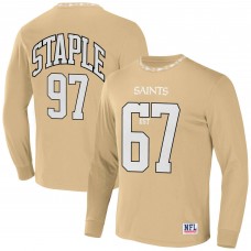 Футболка с длинным рукавом New Orleans Saints NFL x Staple Core Team - Gold