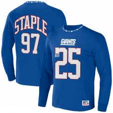 Футболка с длинным рукавом New York Giants NFL x Staple Core Team - Blue