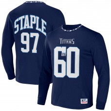 Футболка с длинным рукавом Tennessee Titans NFL x Staple Core Team - Navy