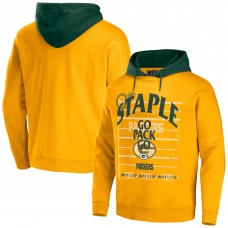 Толстовка Green Bay Packers NFL x Staple Throwback Vintage Wash - Gold