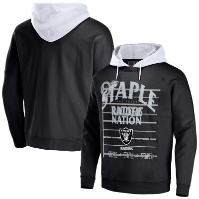 Толстовка Las Vegas Raiders NFL x Staple Throwback Vintage Wash - Black