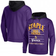 Толстовка Minnesota Vikings NFL x Staple Throwback Vintage Wash - Purple