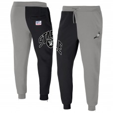 Las Vegas Raiders NFL x Staple Split Logo Fleece Pants - Gray