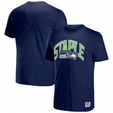 Seattle Seahawks NFL x Logo Lockup T-Shirt - Navy