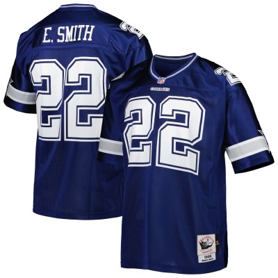 Джерси Dallas Cowboys 1996 Emmitt Smith Mitchell & Ness Navy Authentic Throwback Retired Player