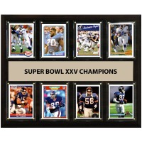 New York Giants Super Bowl XXV Champions 12 x 15 Plaque