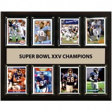 New York Giants Super Bowl XXV Champions 12 x 15 Plaque