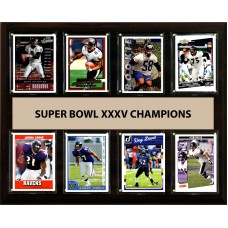 Baltimore Ravens Super Bowl XXXV Champions 12 x 15 Plaque