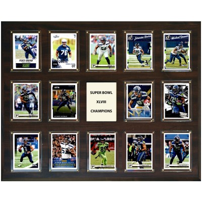 Seattle Seahawks Super Bowl XLVIII Champions 16 x 20 Plaque