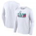 Футболка с длинным рукавом Super Bowl Merchandise SB LVII Logo - White Футболка с длинным рукавом Super Bowl Merchandise SB LVII Logo - White