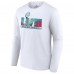 Футболка с длинным рукавом Super Bowl Merchandise SB LVII Logo - White