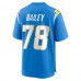 Игровая джерси Zack Bailey Los Angeles Chargers Nike - Powder Blue