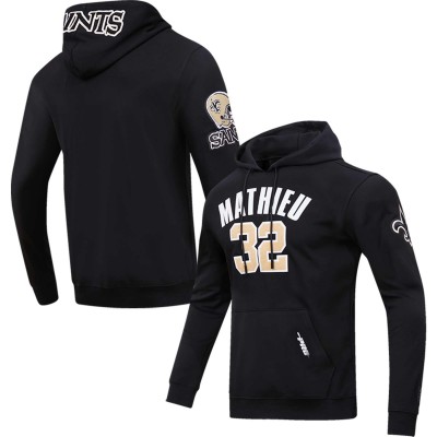 Толстовка с капюшоном  Tyrann Mathieu New Orleans Saints Pro Standard - Black
