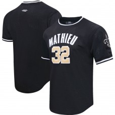New Orleans Saints Tyrann Mathieu Pro Standard Black Mesh Player Name & Number Top