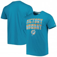 Miami Dolphins Homage Victory Monday Tri-Blend T-Shirt - Teal