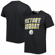 Pittsburgh Steelers Homage Charcoal Victory Monday Tri-Blend T-Shirt