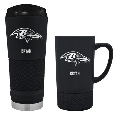 Baltimore Ravens 24oz. Stealth Draft Tumbler and 15oz. Stealth Jump Mug Set